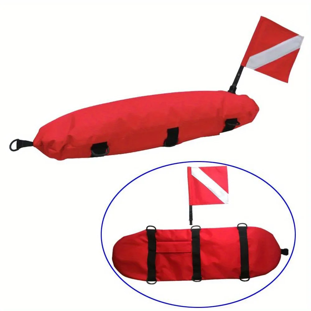 Pull Buoy Swimming - Inflatable Diving Safety Surface Marker Buoy