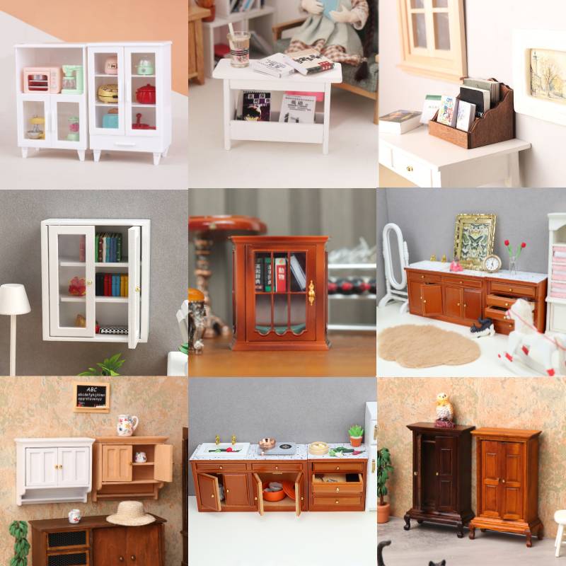 1:12 Dollhouse Miniature White - Sports Equipment Locker 评论和价格